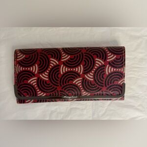 🌸MINGKESI pre-owned burgandy wallet.